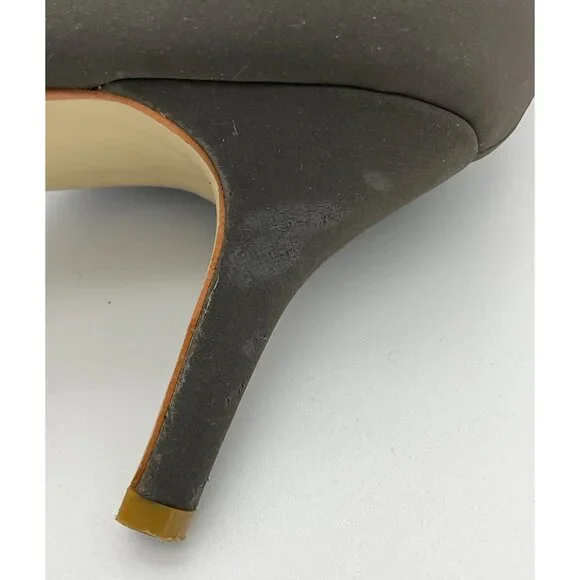 Journee Collection Charcoal Gray Point Toe D'Orsay 3 in Heel size 11 - Picture 10 of 14